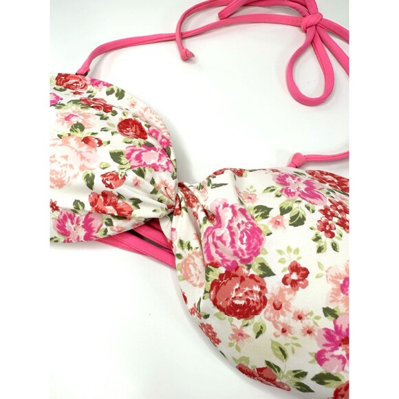 Abercrombie & Fitch Swim Bikini Top XS Bandeaux Swimsuit Strappy Removable Strap - Picture 2 of 5